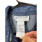 Vintage Pellini Blues Denim Embroidered Maxi Dress Size 16 Blue Photo 8