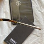 Christian Dior Dior VeryDior1 chrome tipped tortoise & blue tint angled arms cat eye sunglasses Photo 8