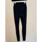 Alo Yoga Ripped Warrior Leggings, Black, Airbrush Knit, High Waist Laser-Cut Fit Photo 3