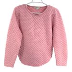 Orvis  Pink Quilted pullover sweatshirt top casual outdoor winter L fall Photo 0