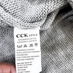 CCK STYLE Women's Gray Fair Isle Knit Sweater L/G Wool Blend Casual Size undefined Photo 4