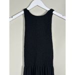Hill House Lilou‎ Nap Dress XXS Black Jersey Smocked Mini Cross Back LBD Photo 5