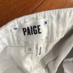 Paige  Women's White Denim Shorts size 31” Photo 4