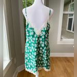 Victoria's Secret Vintage Victoria’s Secret Gold Label Ivory Green Floral Chemise Slip Dress Small Photo 6