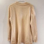 Charter Club Luxury Cashmere large gold Blend Metallic Sweater Women’s Large Photo 0