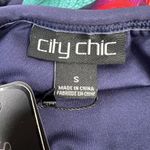 City Chic  Size S 16 Swimsuit Elba One Piece Off The Shoulder Tropical Print NEW Photo 2