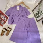 Vest Matching Set Purple Photo 1