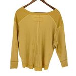Urban Daizy  Womens Dolman Long Sleeve‎ Waffle Knit Top Yellow Size Medium Photo 2