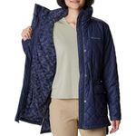Columbia NWOT Copper Crest Womens Small Blue Fleece Lined Jacket Quilted No Hood Photo 6