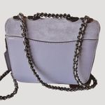 Coach  Madison Shoulder Bag 16 Granite Gray Suede Leather with Gunmetal Hardware Photo 4