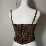 Edikted  Women's M Spaguetti Strap Lace Bow‎ Leopard Print Dainty Glam Top Photo 1