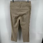 Free People  Frankie Striped Skinny Pants Button Front High Waist Ankle Tan 12 Photo 5