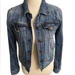 J.Crew Indigo Blue Denim Cropped Jacket Buttons Acid Wash x-small Photo 10