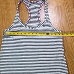 Lululemon Cool Racerback Tank Top Black White Striped P2P 15.5” Size 4 EUC Photo 5