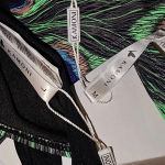 NWT Kamoni Womens Peacock Feather Print V Neck Cheeky Bikini Medium Large Brown Photo 5