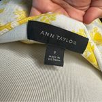 Ann Taylor Lemon Print Shorts Yellow White High Waist Lined Size 2 Photo 5