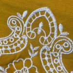 EXPRESS NWT Boho Embroidered Size M Crop Top Puff Sleeve Cropped Fitted Summery Photo 6