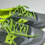 Saucony Womens Athletic Neon Jazz Triple Gray Citron Reflective Sneakers Sz 7.5 Photo 7