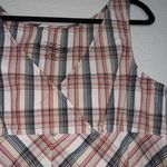 H&M L.O.G.G. Tan Red Plaid Cotton Dress Size 12 Photo 1