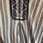 Linen/Silk Moda International Embroidered Bohemian￼ Midi Dress￼ Size M Photo 4