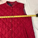 Gap Quilted Vest Very Berry front snap closure chambray weave interior Size XL Photo 4