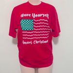 Bayside The Fine American Christmas woman shirt size MEDIUM made in America Photo 0