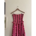 Free People  Alejandra Midi Dress in Hot Pink Combo Size Small Photo 8
