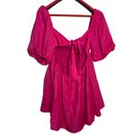 Showpo AMALIE THE LABEL . HAMYYA LINEN TIE BACK PUFF SLEEVE MINI LINEN DRESS 16 Photo 3