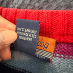 Anthropologie SUPER RARE Bulldog Patchwork Wool Sweater Skirt Size Medium Photo 12