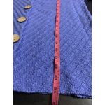 Habitat  Sweater Women's Small Cardigan Knit Button‎ Blue 3/4 Sleeve Photo 9