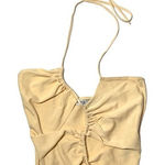 ZARA  halter crop top‎ cut out spaghetti strap small festival beach concert Photo 0