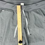 FIGS Technical Collection Gray Zamora Jogger Scrub Pants Size L Drawstring Waist Photo 2