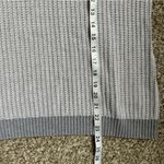 Liz Claiborne Grey Striped Quarter Zip Pullover Sweater Neutral Comfy Casual XL Photo 4