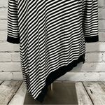 Kenneth Cole Cotton Cowl Neck Women Stripes Sweater Size XL Photo 2