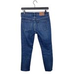 Madewell  The Slim Boyjean Raw-Hem Edition Cropped Dark Wash Denim Jeans Size 24 Photo 2