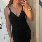 Garage BNWT  black ruched sparkly homecoming hoco dress Photo 2