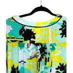 Kaari Blue Curvy Blouse Women’s 2X Long Sleeve Bell Sleeve Tunic Floral Beachy Photo 6