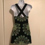 INC Green & Black Cross Back Empire Waist Tunic Photo 2