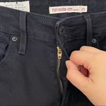 Levi's Levi’s 721 High Rise Skinny Ripped Jeans Black Women’s Size 25x30 Distressed Photo 13