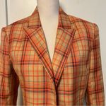 Grey Lab Los Angeles • Orange Plaid Oversized Blazer Photo 1