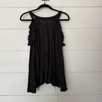 American Eagle Women’s Medium Soft and Sexy Cold Shoulder Grey Top Photo 3