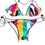 Vanessa Mooney The Aubrey Tie Bikini Set NWOT XS Photo 2