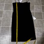 Dress the Population  Black Midi Dress with Slit Photo 7