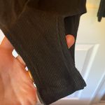 Bayse Black Long Sleeve Henley Bodysuit Photo 2