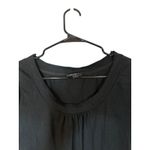 The Limited  Black Scoop Neck Short Sleeve Back Tie Blouse Women Sz S Photo 2