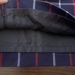 Tommy Hilfiger navy blue and red plaid pencil skirt size 8 NWT Photo 3