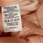 Loft Light Peach High Rise Linen Blend Pull On Pants Size XS Excellent Condition Photo 8