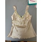 Eyeshadow Vintage Silk Like Blouse in Ivory Gold Size XL Photo 8