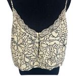 Urban Outfitters NWT  Crop Top Lace Cami Tank Tan Black S Photo 1