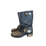 Vince Camuto  Black Leather Riding Boots size 7.5 Photo 9